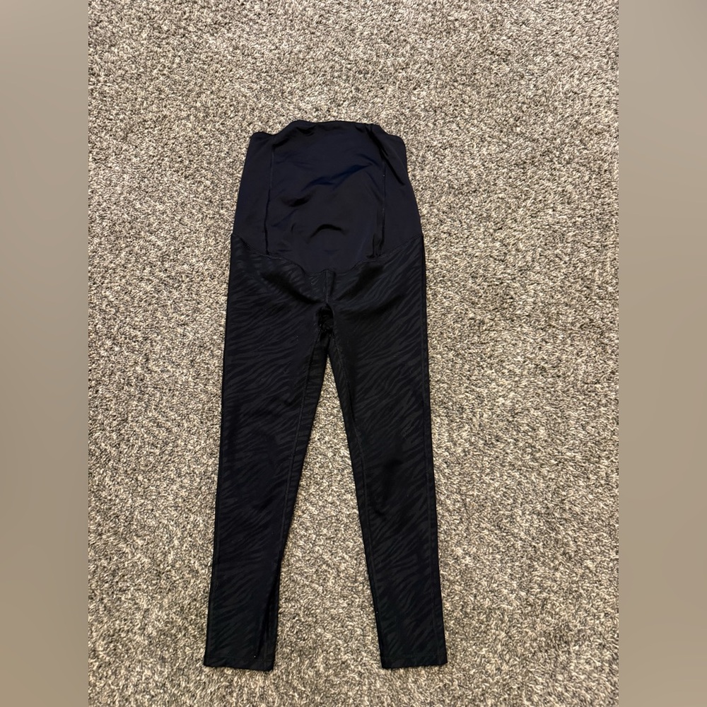 Isabel Maternity by Ingrid & Isabel Black Zebra Print Leggings
